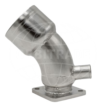 Avgaskrök Yanmar 3JH, 4JH (45 grader) rostfri